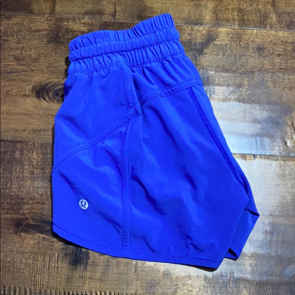 Blue lululemon tracker shorts size 2